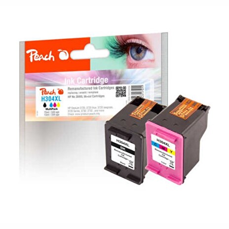 PEACH kompatibilní cartridge HP No 304XL MultiPack, black, color