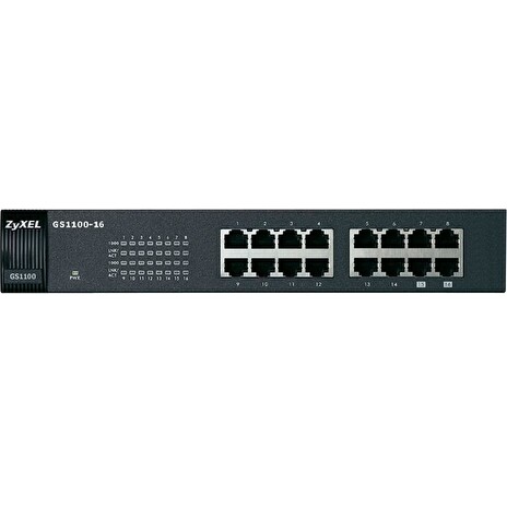 ZYXEL 16xGb fanless switch GS1100-16 v3