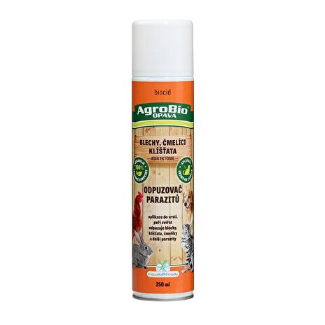 Odpuzovač parazitů (blechy, klíšťata, čmelíci) AgroBio Atak Ektosol 250ml