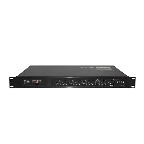 Zesilovač SHOW PAX-240, rack, 240W/4Ω/70V/100V , 5 kanálový směšovač