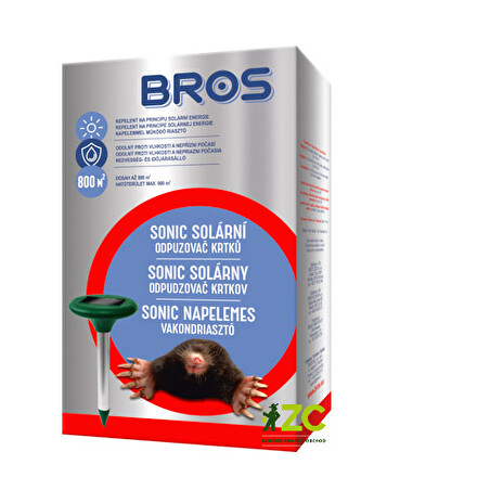 Odpuzovač krtků BROS Sonic solární