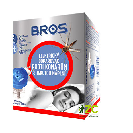 Odpuzovač komárů Bros s tekutou náplní 40ml (60 nocí)