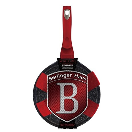 Pánev Berlingerhaus na palačinky s mramorovým povrchem 25 cm Black Burgundy Metallic Line BH-1666