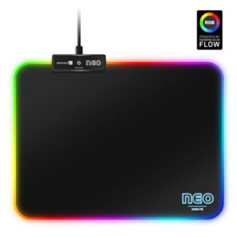 CONNECT IT NEO RGB podsvícená podložka pod myš, vel. S (320 × 245 mm) USB