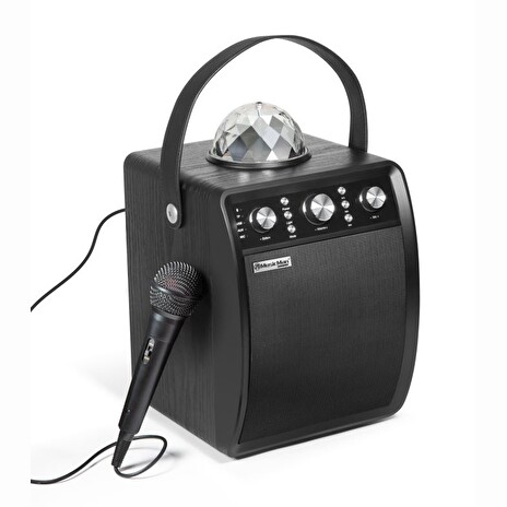 Repro Technaxx MusicMan Disco reproduktor + mikrofon, BT, MicroSD, USB, AUX-IN, FM, 4000mAh,černý (BT-X53)