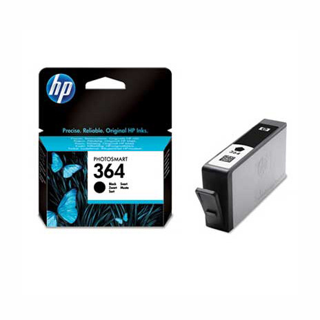 HP 364 Black Ink Cart, 6 ml, CB316EE (250 pages)