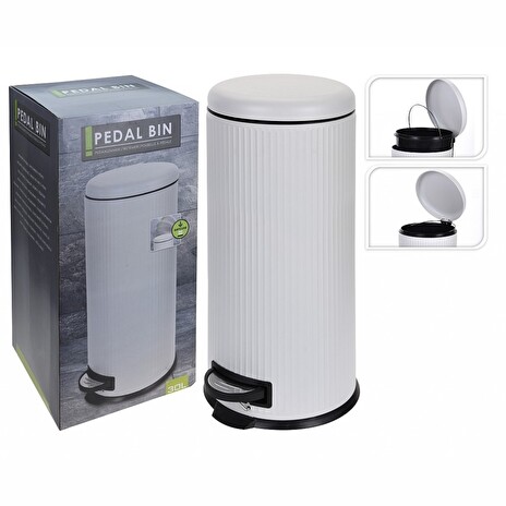 Odpadkový koš EXCELLENT SoftClose 30 l bílá