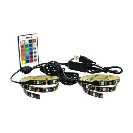 LED pásek pro TV 30LED RGB RETLUX RLS 102 USB