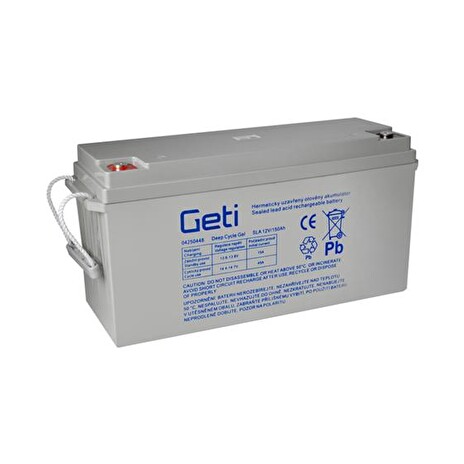 Baterie gelová 12V 150Ah GETI pro soláry