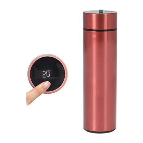 Termoska s teploměrem Orion Red 0,45l