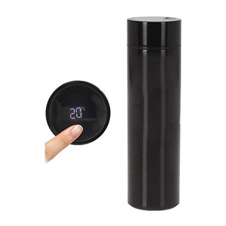 Termoska s teploměrem ORION Black 0,45l