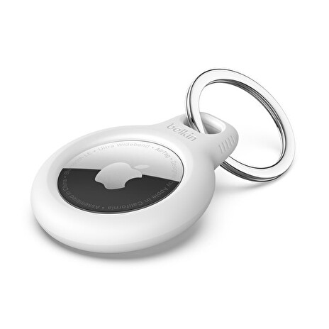 Belkin Bezpečné pouzdro na AirTag s kroužkem na klíče – bílé