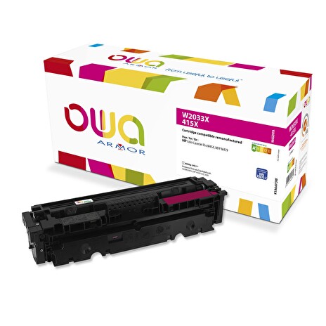 OWA Armor toner kompatibilní s HP W2033X, 415X, 6000st, červená/magenta