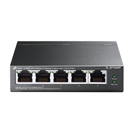 TP-Link TL-SF1005P 5x10/100 (4xPOE) 67W Desktop Steel CCTV Switch