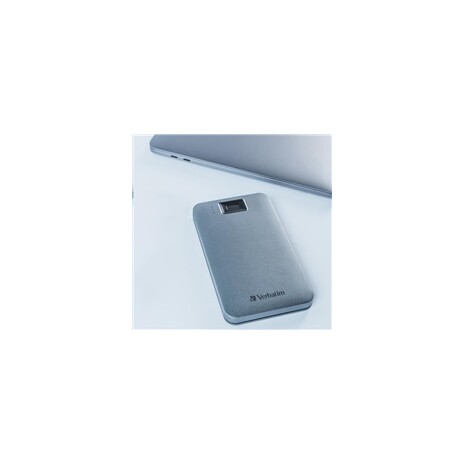 VERBATIM externí HDD 2.5" 1TB, Executive Fingerprint Secure, USB 3.2 Gen 1 / USB-C, šedá