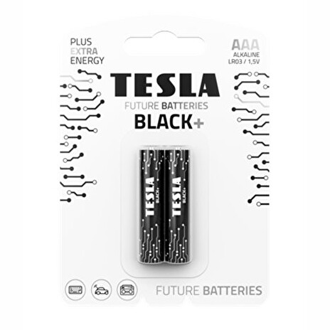 Tesla AAA BLACK+ alkalická, 2 ks