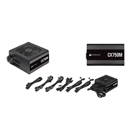 Corsair PC zdroj 750W CX750M 80+ Bronze Semi-Modular