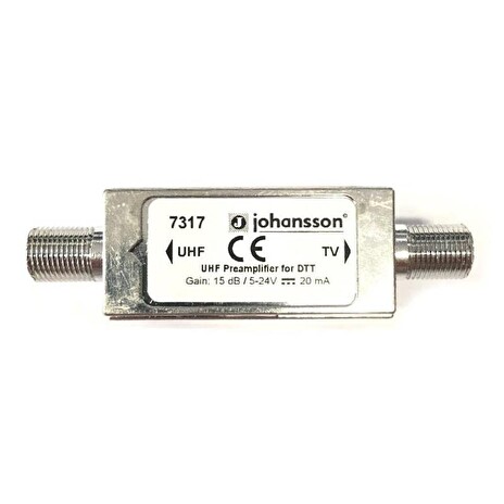 Anténní předzesilovač linkový Johansson 7317 UHF k. 21-69, 15dB