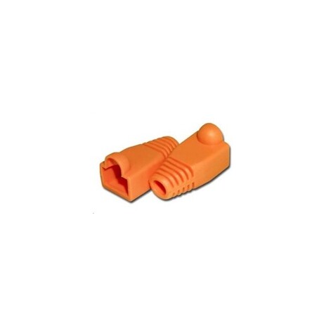 PremiumCord 25ks Krytek konektoru RJ45 - oranžová