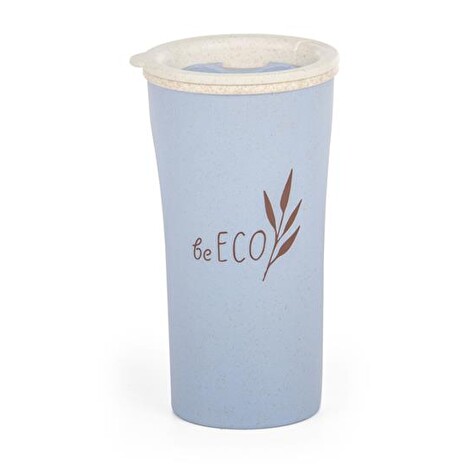 Kelímek s víčkem G21 beECO Latte 450ml modrý