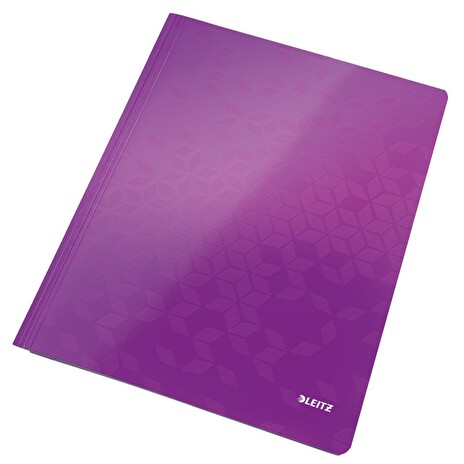LEITZ Desky s rychlovazačem WOW, A4, purpurová