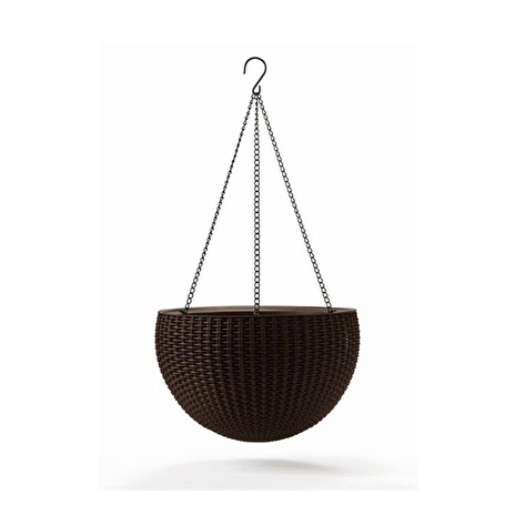 Květináč Keter Hanging Sphere Brown