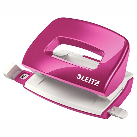 LEITZ Mini děrovačka NeXXt 5060, metalická růžová
