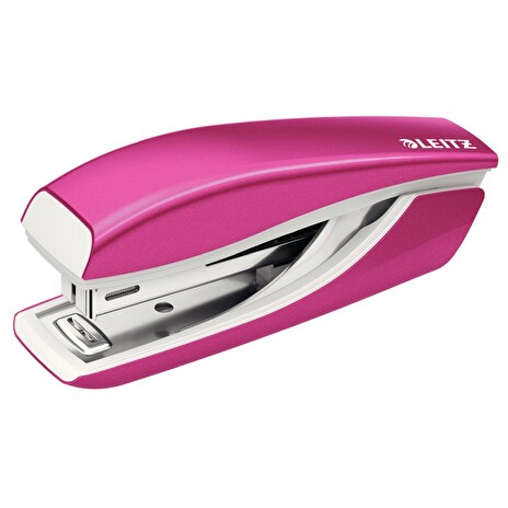 LEITZ Mini sešívačka NeXXt 5528, metalická růžová, box