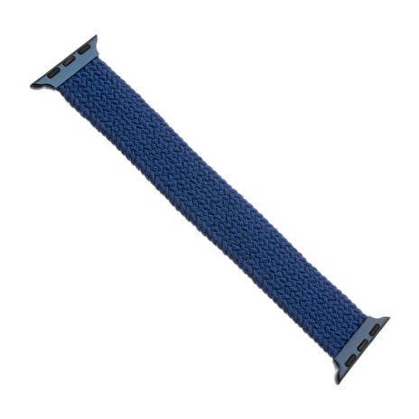 Řemínek FIXED Nylon Strap elastický nylonový pro Apple Watch 42/44mm, velikost S, modrý