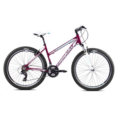 Horské jízdní kolo Capriolo MONITOR Lady FSL 26"/17" bordo-bílo-tyrkysové