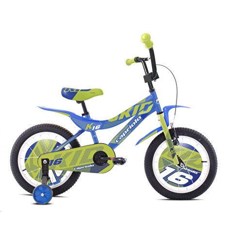 Dětské jízdní kolo Capriolo BMX 16" HT KID limetkovo-modré