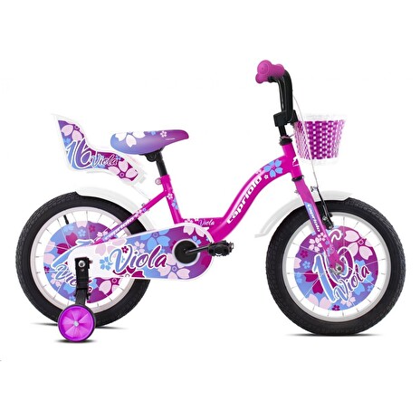 Dětské jízdní kolo Capriolo BMX 16" VIOLA fialovo-růžové