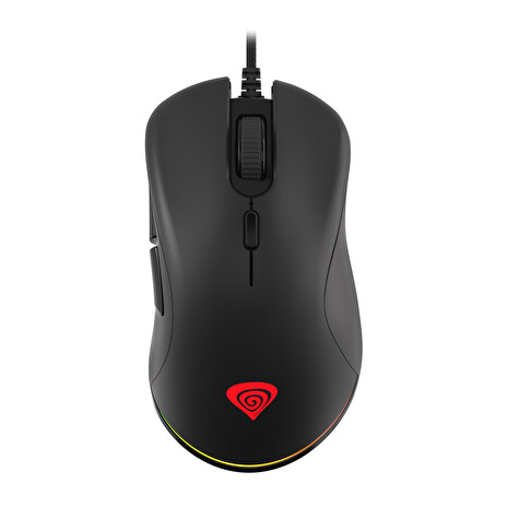 Genesis herní optická myš KRYPTON 200/RGB/6400 DPI/Herní/Optická/6 000 DPI/Drátová USB/Černá