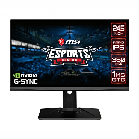 MSI Oculux/NXG253R/24,5"/IPS/FHD/360Hz/1ms/Black/3R