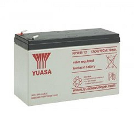 YUASA NPW45-12 (12V; 45W/čl (7,5Ah); faston F2-6,3mm; životnost 5let)