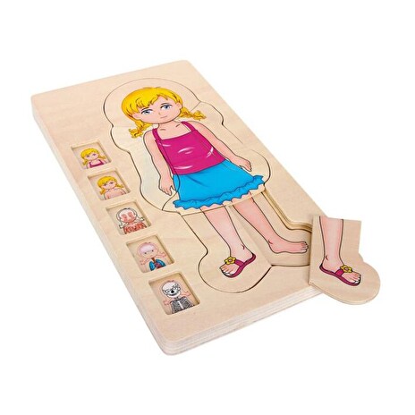 Dětské puzzle SMALL FOOT Anatomie dřevěné
