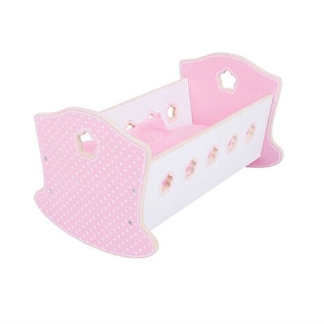 Hračka Bigjigs Toys Dřevěná kolébka pro panenky