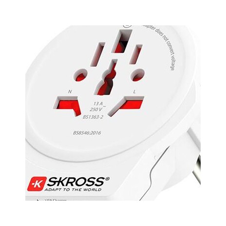 Adaptér cestovní SKROSS PA30 USB pro cizince v ČR