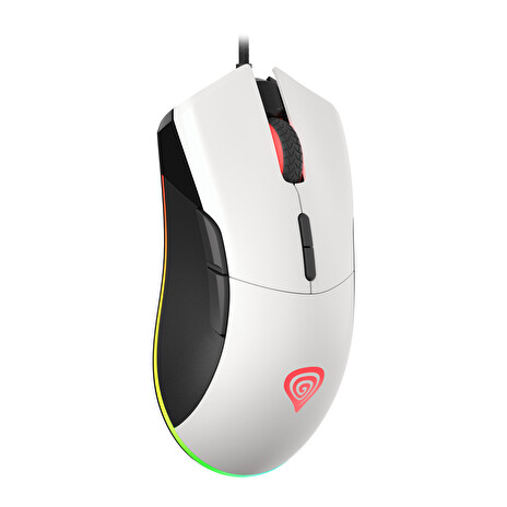 Genesis herní optická myš KRYPTON 290/RGB/6400 DPI/Herní/Optická/6 400 DPI/Drátová USB/Bílá