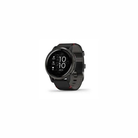 Garmin GPS sportovní hodinky Venu 2 Slate/Black Leather Band