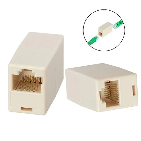 W-Star Spojka RJ45 (UTP) cat5 slonová kost CPRJ45BG
