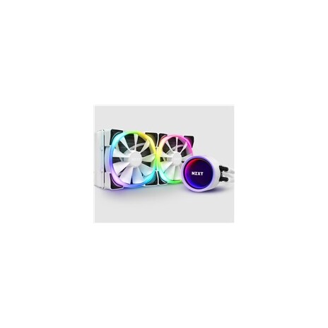 NZXT vodní chladič Kraken X53 RGB / 2x 120mm fan / LGA 2066/2011(-3)/1366/1156/1155/1151/1150/AM4 / bílá