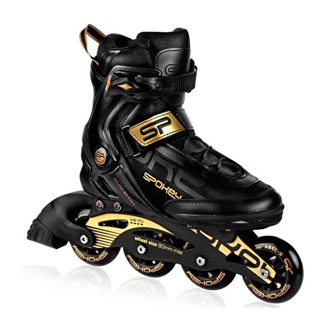 Brusle kolečkové SPOKEY PRIME PRO černo-zlaté vel.46