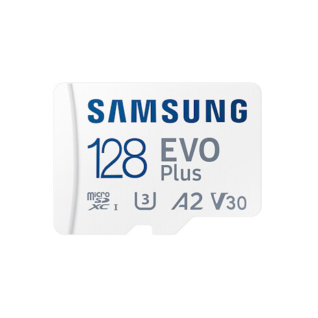 Samsung EVO Plus/micro SDXC/128GB/130MBps/UHS-I U3 / Class 10/+ Adaptér