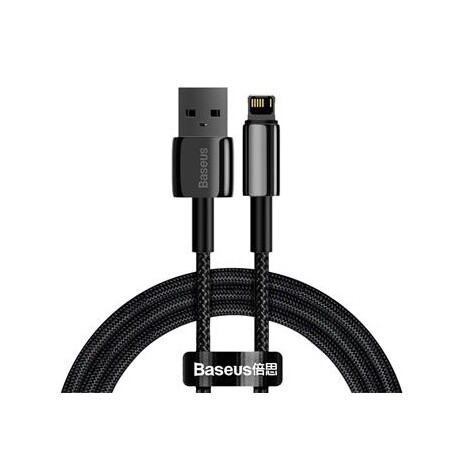 Baseus CALWJ-01 Tungsten Gold Kabel Lightning 2.4A 1m Black