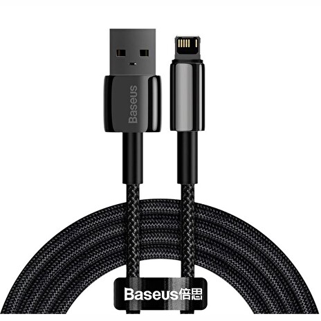 Baseus CALWJ-A01 Tungsten Gold Kabel Lightning 2.4A 2m Black