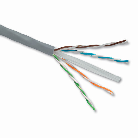 Kabel Solarix UTP Cat6 drát 305m PVC Eca