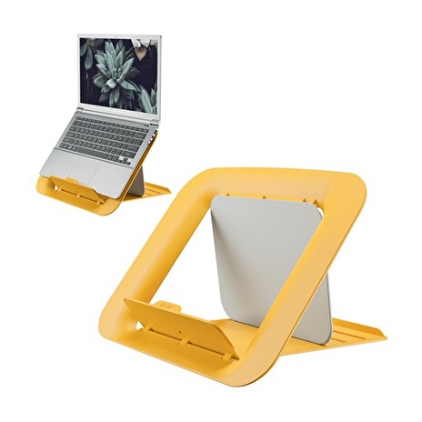 LEITZ Nastavitelný stojan pod notebook ERGO Cosy, teplá žlutá