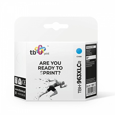 Ink. kazeta TB kompat. s HP OfficeJet Pro 9020 963XL, CY reman.