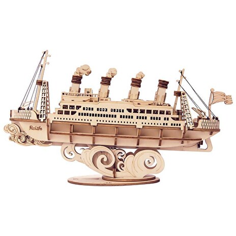 Hračka Robotime dřevěné 3D puzzle Zaoceánský parník